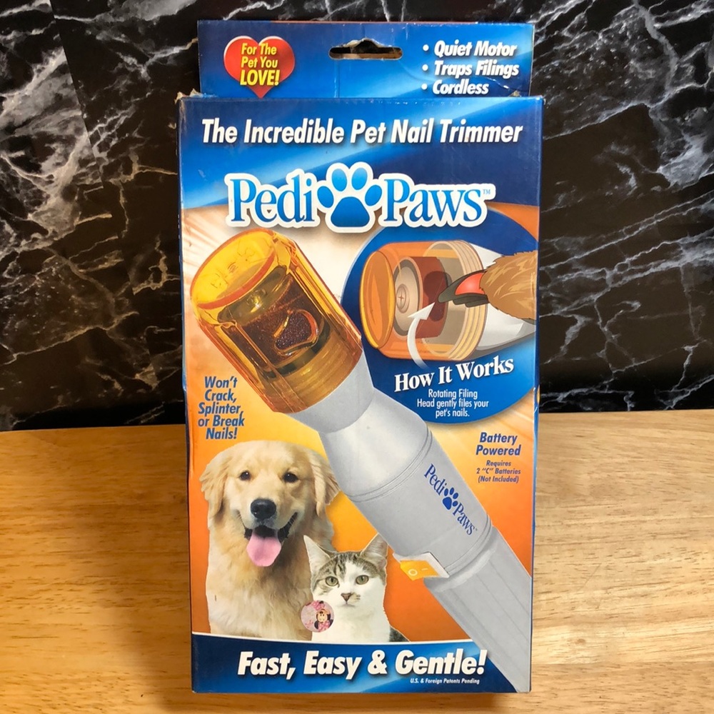 PEDI PAWS Pet Nail Trimmer Battery powered